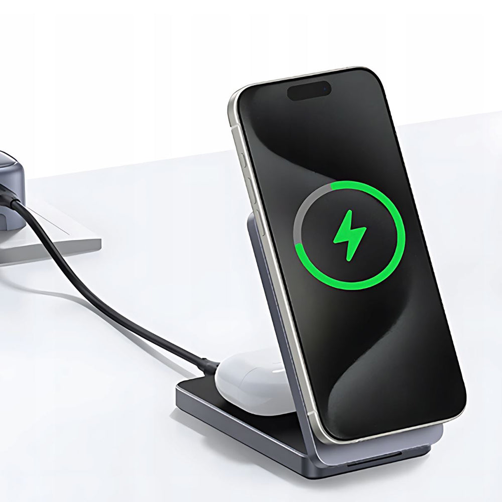 Bežični punjač UGREEN W528 2in1, 20W, 1.67A, Bel