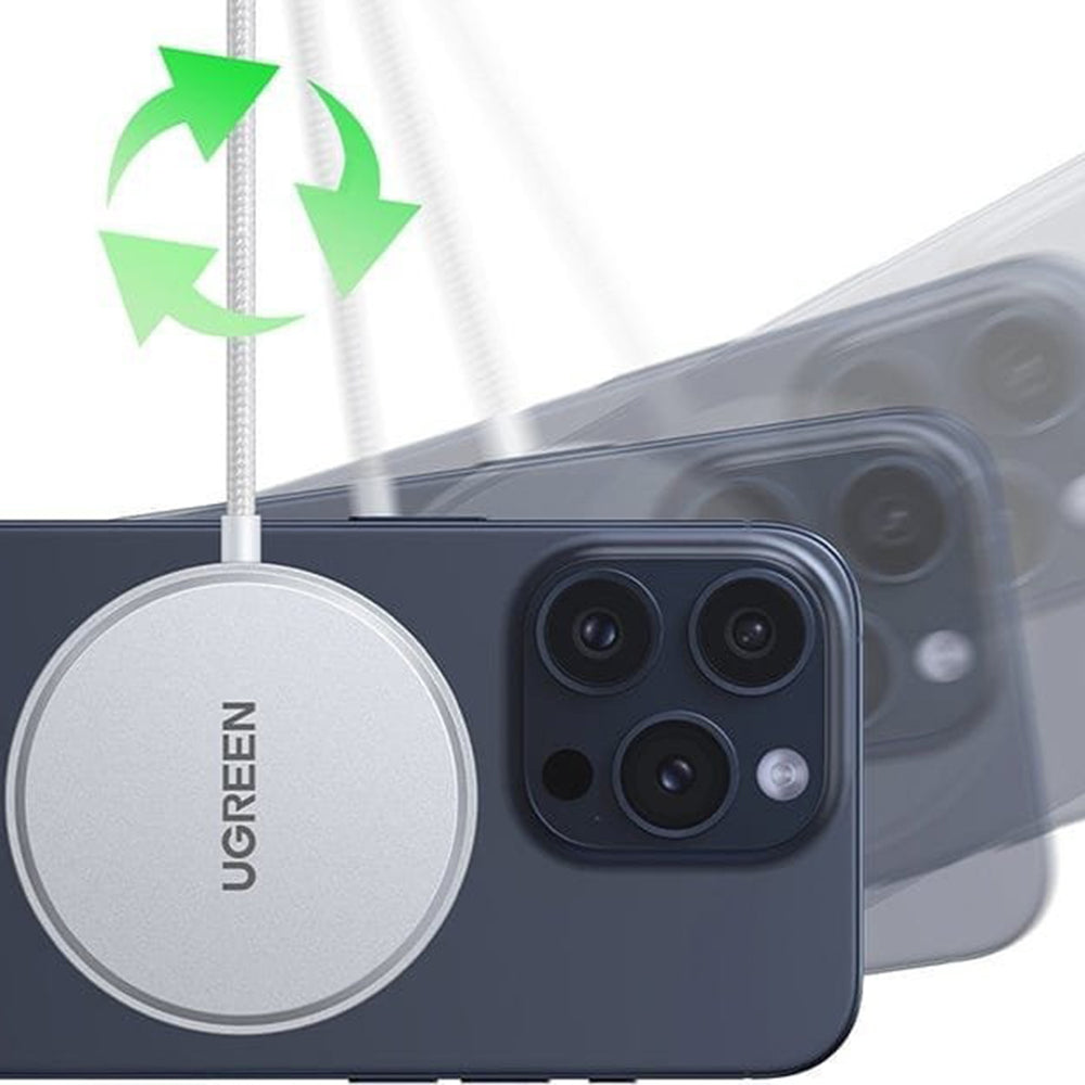 Bežični punjač UGREEN W703, 15W, 1.67A, Bel