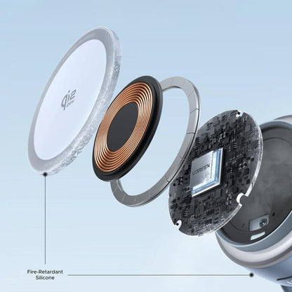 Bežični punjač UGREEN W713 2u1, 25W, Plavi