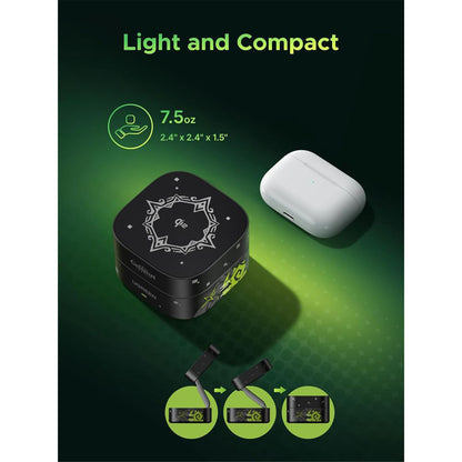 Bežični punjač UGREEN Genshin Impact Ed.W702 2u1, 25W, 1.67A, 1 x USB-C, Crni