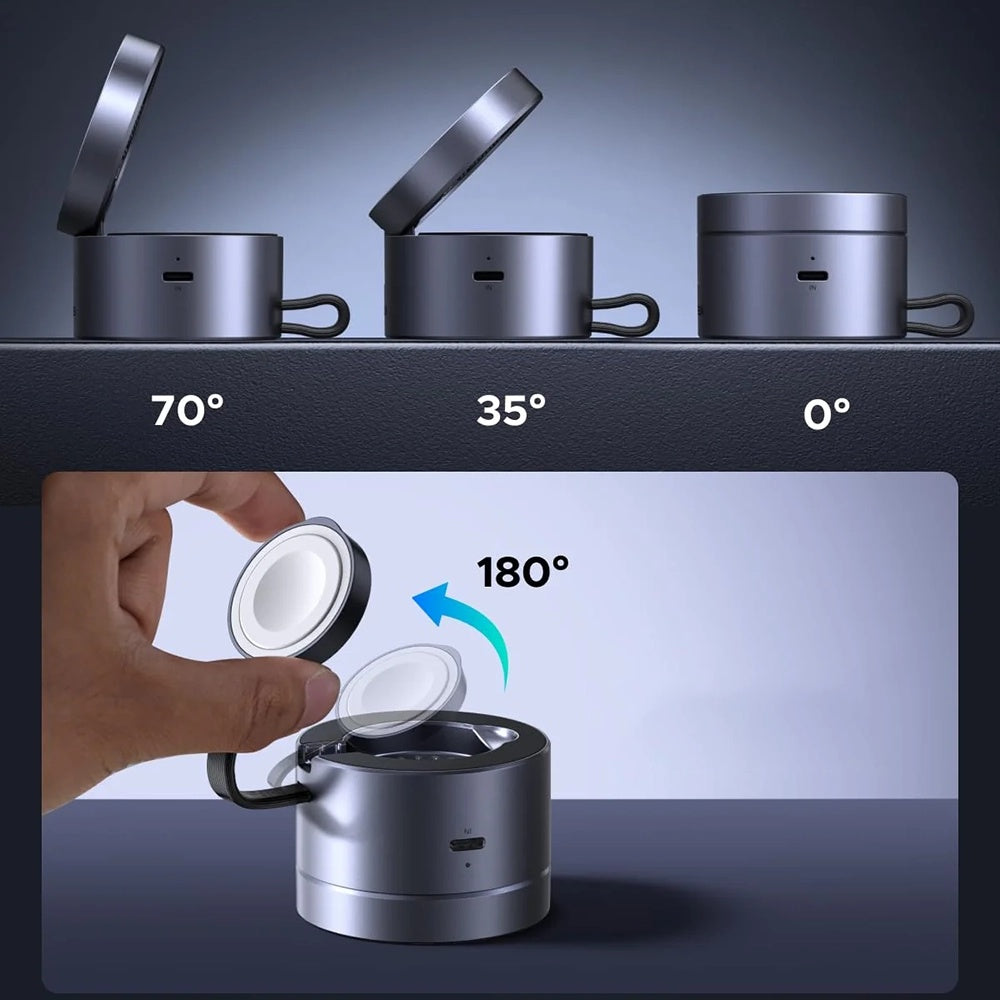 Bežični punjač UGREEN W712 (65148) 3u1, 25W, 1.67A, Sivi