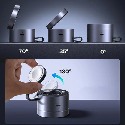 Bežični punjač UGREEN W712 (65148) 3u1, 25W, 1.67A, Sivi
