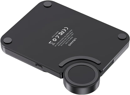 Usams US-CD190 Wireless Network Charger, 15W, 1.67A, Black 