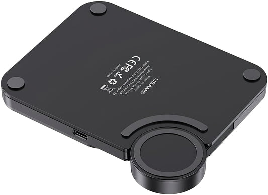 Usams US-CD190 Wireless Network Charger, 15W, 1.67A, Black 