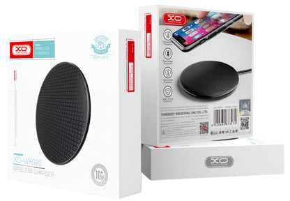 Bežični punjač XO Design WX020, 15W, 1.67A, Crni