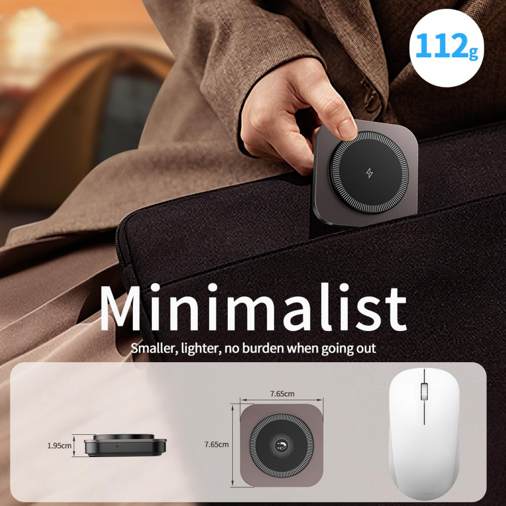 Bežični mrežni punjač XO Design CX035 3u1, 15W, 1.67A, Crni, Ponovo zapečaćen