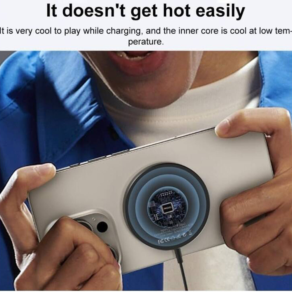 Bežični punjač Yesido DS21, 15W, 1.67A, Crni