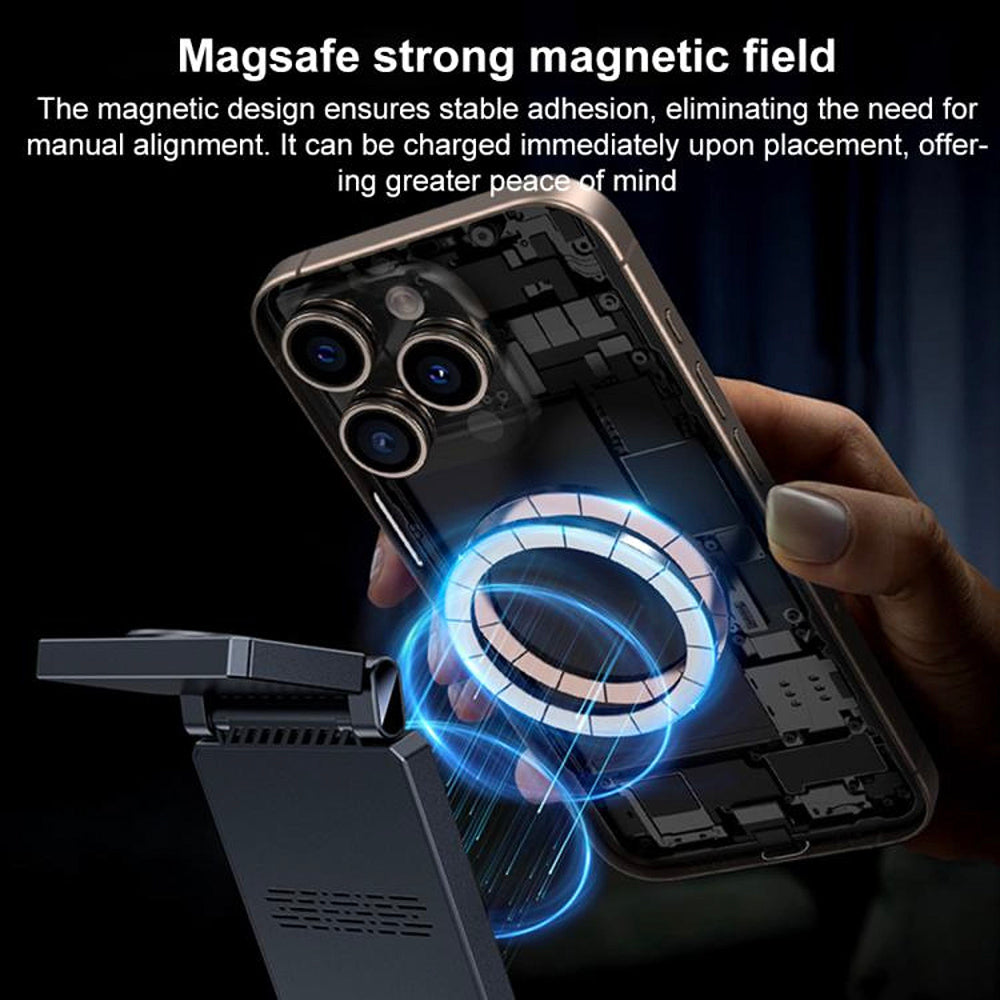 Bežični punjač Yesido DS25 3u1, 15W, 1.67A, Crni