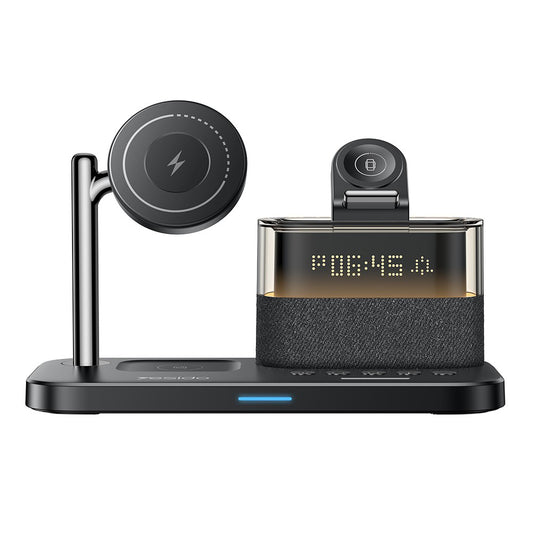 Bežični punjač Yesido DS37 Display 3in1, 25W, 1.67A, Crni