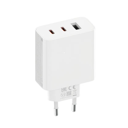 Punjač Xiaomi 2C1A GaN, 67W, 3A, 1 x USB-A - 2 x USB-C, Beli