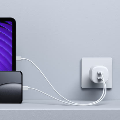 Punjač za mrežu Xiaomi Nano Turbo, 45W, 3A, 2 x USB-C, Bela BHR087OEU