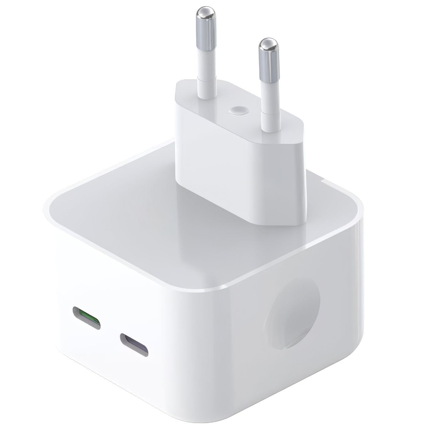 Punjač za mrežu XO Design L102, 35W, 3A, 2 x USB-C, Beli