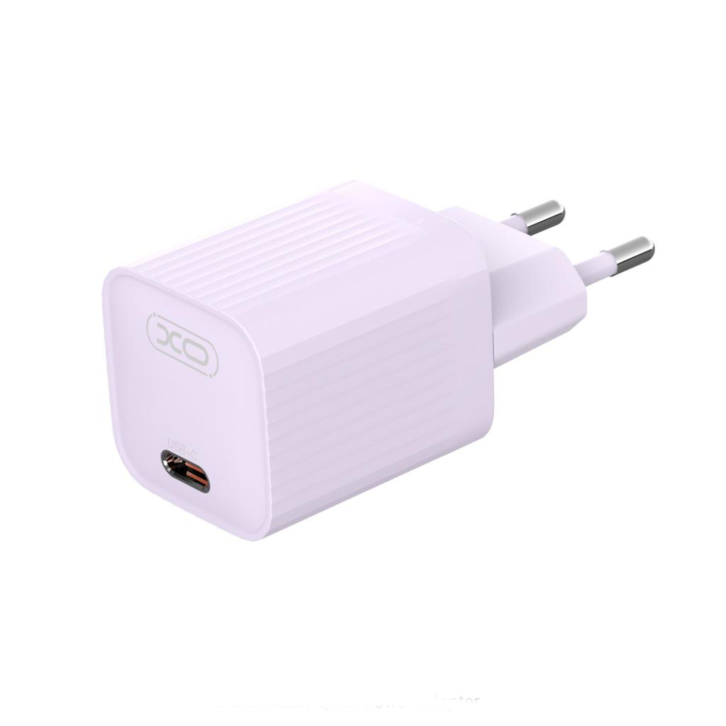 Punjač za mrežu XO Design L148, 30W, 3A, 1 x USB-C, Ljubičasta
