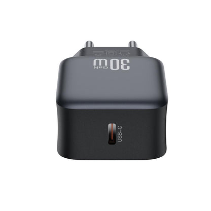Punjač za mrežu XO Design L155, 30W, 3A, 1 x USB-C, Crni