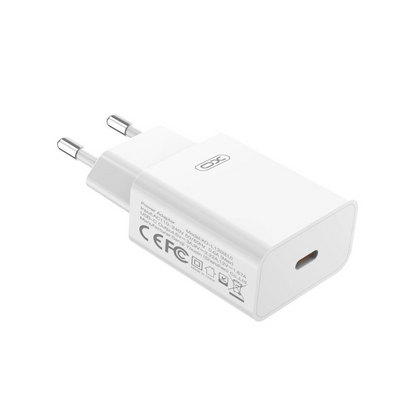 Punjač mreže XO Design L126, 20W, 3A, 1 x USB-C, Beli