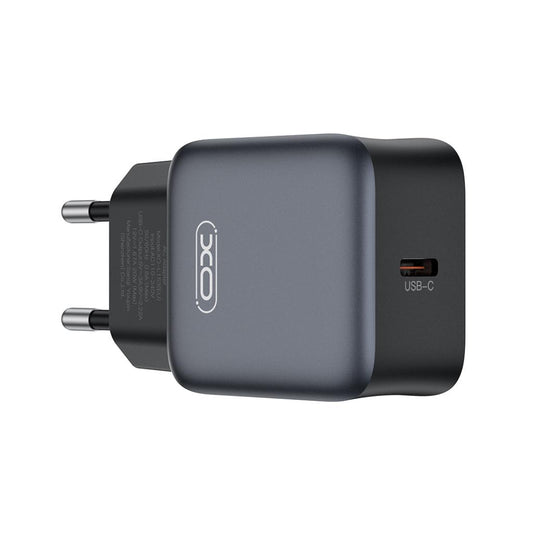 Punjač za mrežu XO Design L155, 30W, 3A, 1 x USB-C, Crni