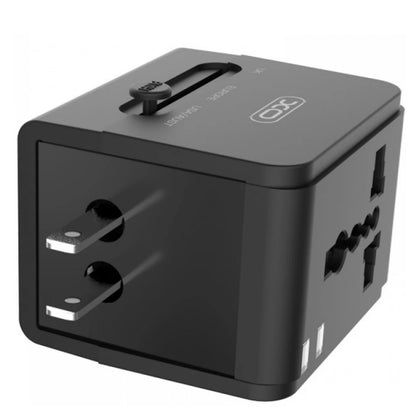 Punjač za mrežu XO Design WL01 Travel, 10.5W, 2.1A, 2 x USB-A, Crni