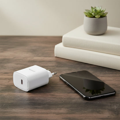 Punjač za mrežu Yesido YC01E, 20W, 3A, 1 x USB-C, Beli