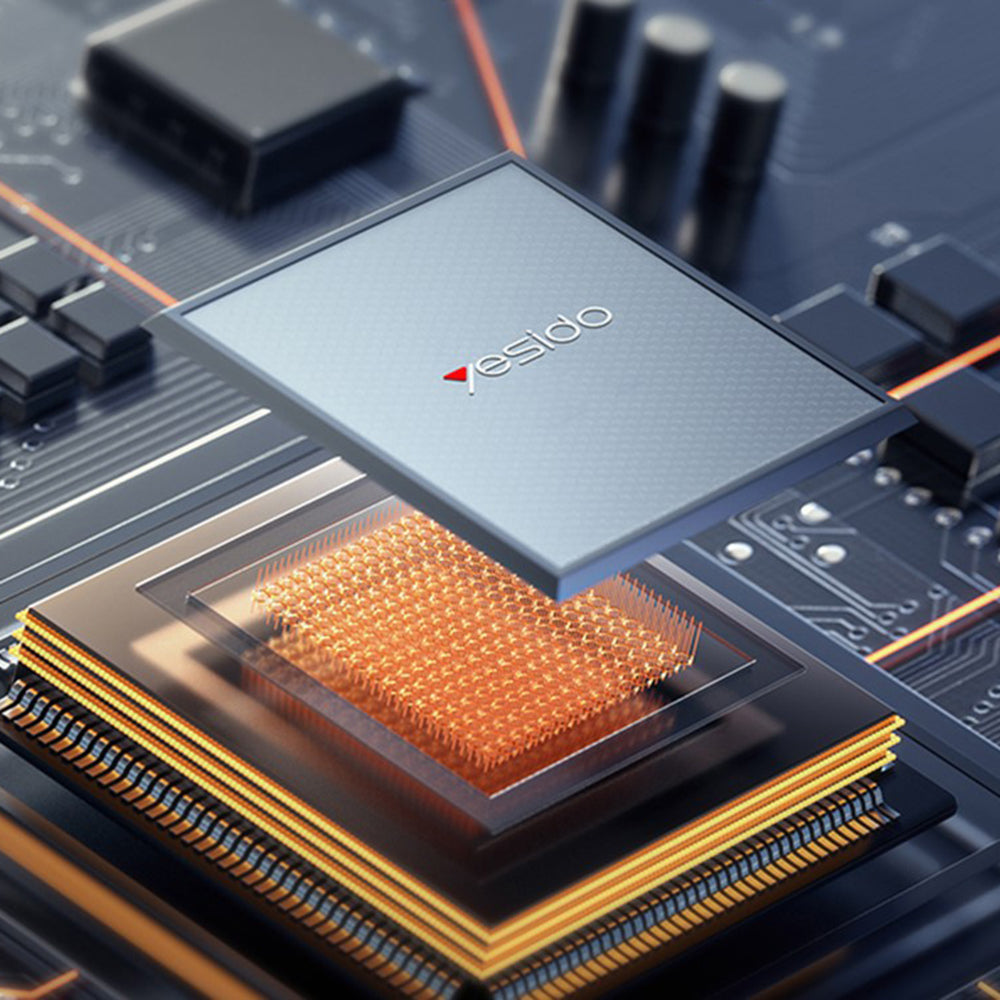 Punjač za mrežu Yesido YC142, 100W, 5A, 1 x USB-A - 2 x USB-C, Crni