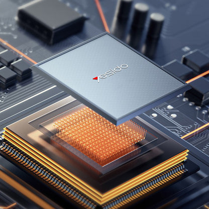 Punjač za mrežu Yesido YC142, 100W, 5A, 1 x USB-A - 2 x USB-C, Crni