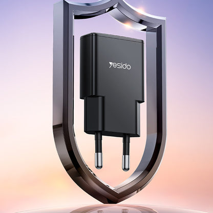 Punjač mreže Yesido YC74, 30W, 3A, 1 x USB-C, Crni