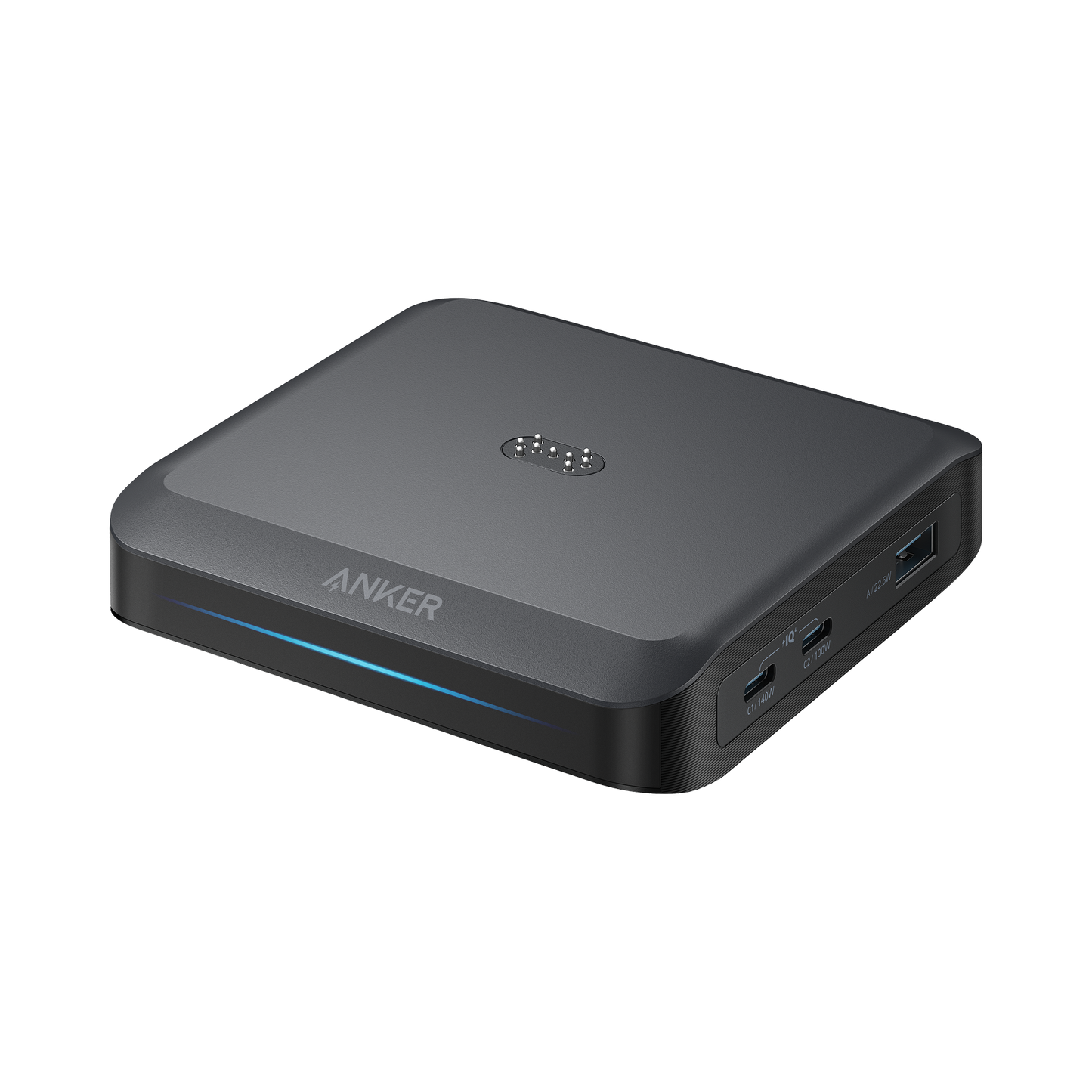 Punjač Stanica Anker za spoljnu bateriju Prime, 150W, 5A, 1 x Pogo Pin - 1 x USB-A - 2 x USB-C, Crna A1903G11