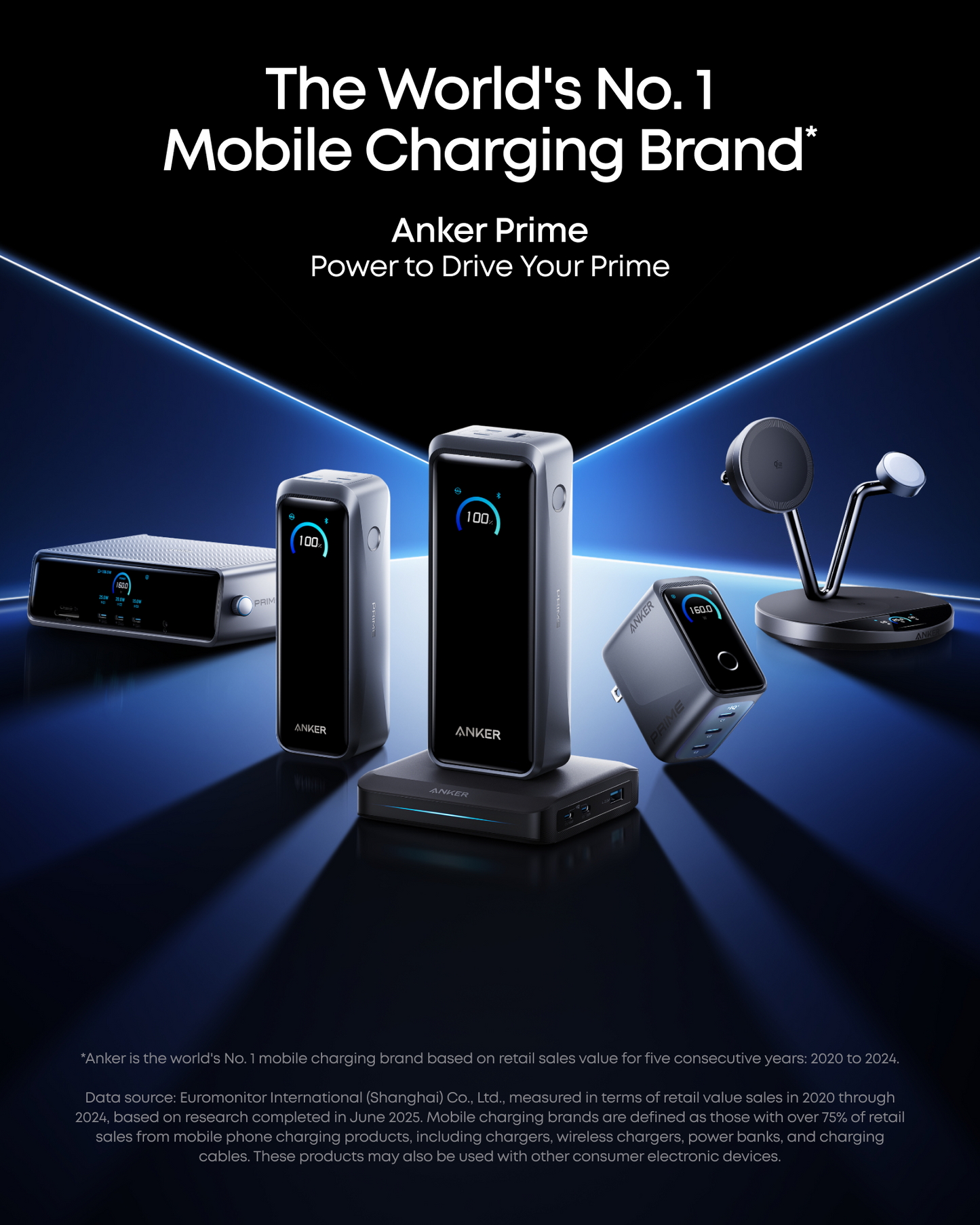 Punjač Stanica Anker za spoljnu bateriju Prime, 150W, 5A, 1 x Pogo Pin - 1 x USB-A - 2 x USB-C, Crna A1903G11