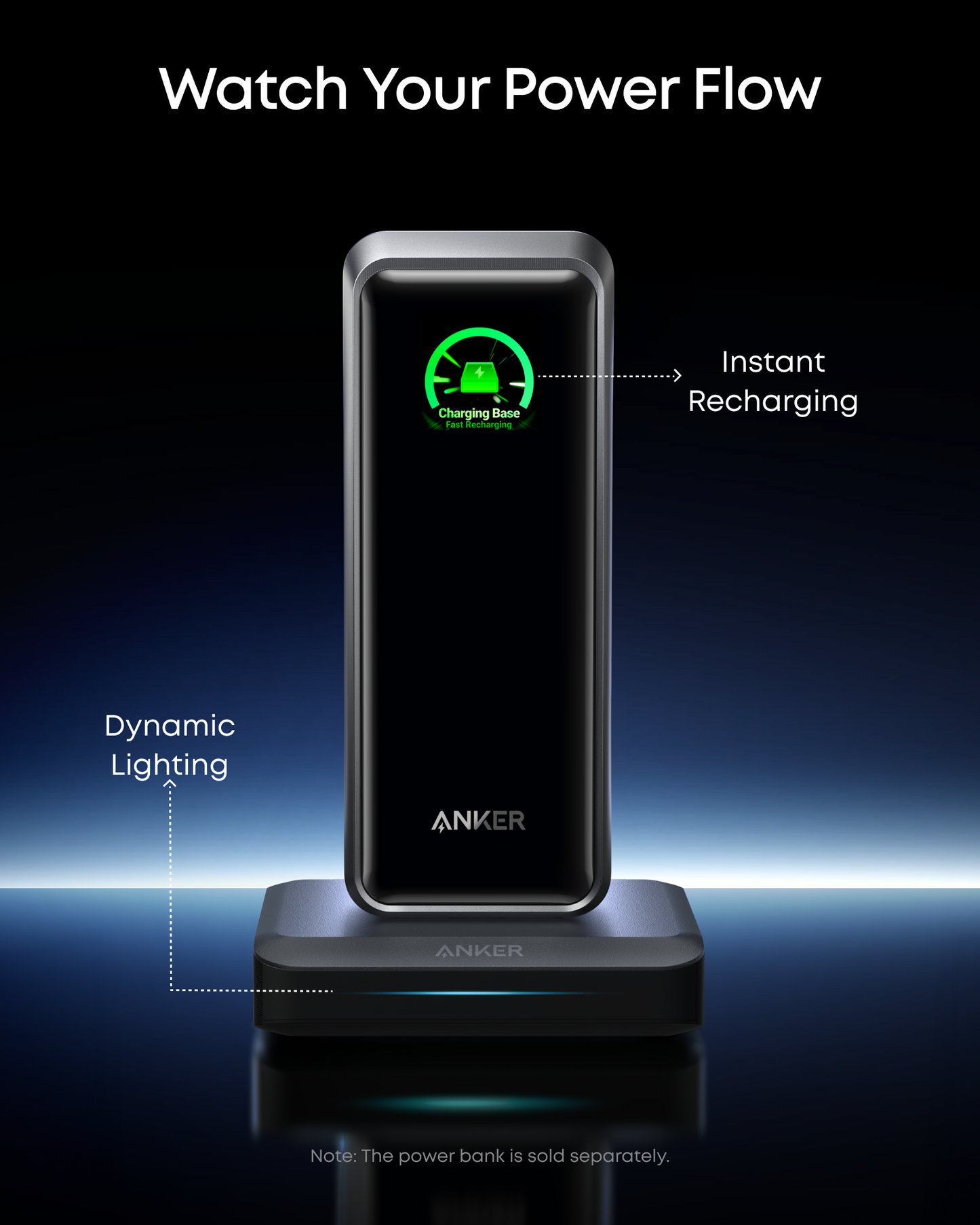 Punjač Stanica Anker za spoljnu bateriju Prime, 150W, 5A, 1 x Pogo Pin - 1 x USB-A - 2 x USB-C, Crna A1903G11