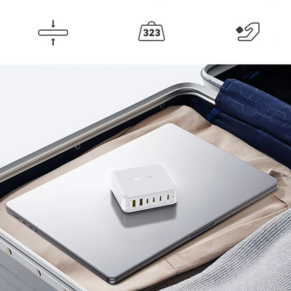 Punjač Stanica Baseus EnerFill FH21, 120W, 2 x USB-A - 4 x USB-C, Bela E0120T01