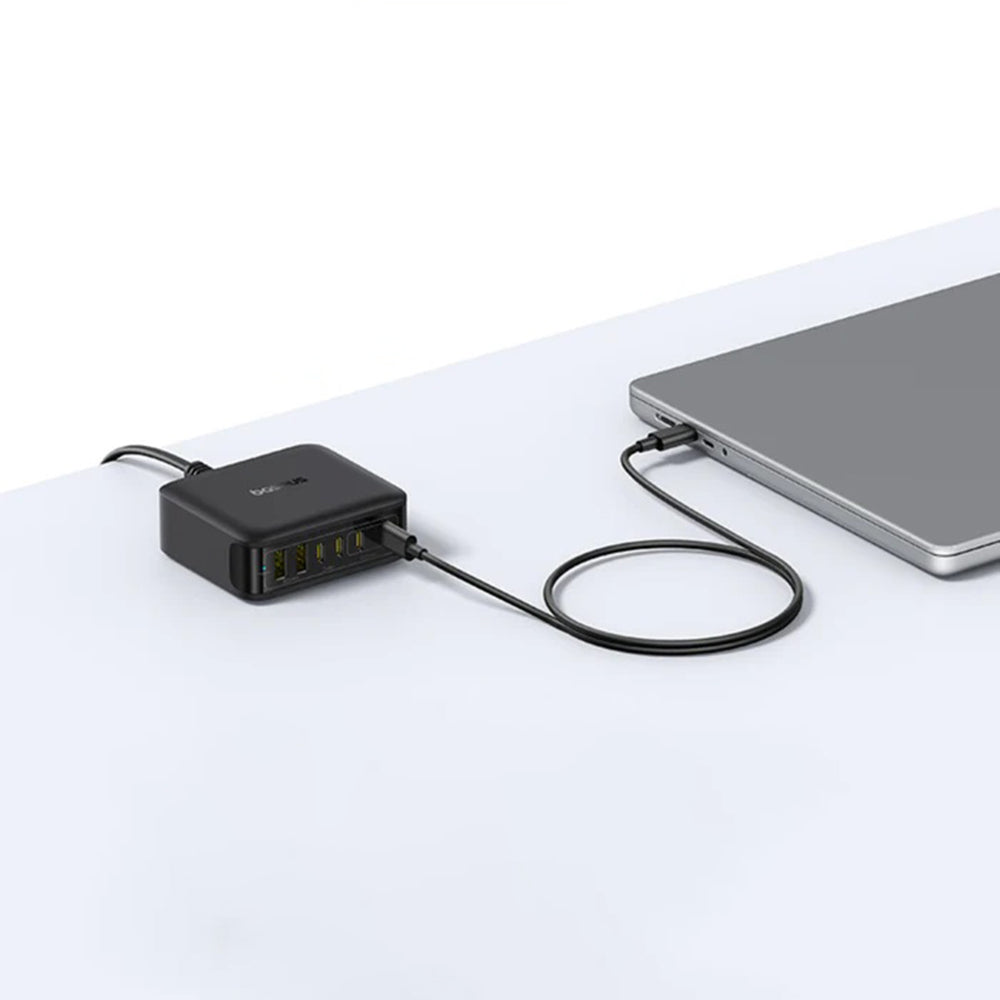 Punjač Stanica Baseus EnerFill FH21, 120W, 3.25A, 2 x USB-A - 4 x USB-C, Crna E0120T00