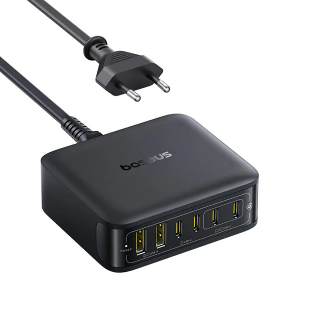 Punjač Stanica Baseus EnerFill FH21, 120W, 3.25A, 2 x USB-A - 4 x USB-C, Crna E0120T00