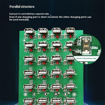 Punjač Stanica Best 32T-2A, 2A, 32 x USB-A, Bela