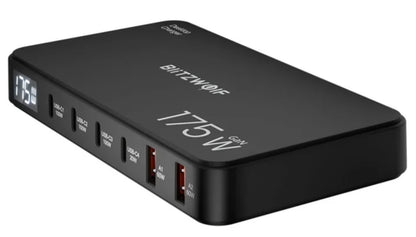 Punjač Stanica BlitzWolf BW-S30, 175W, 5A, 2 x USB-A - 4 x USB-C, Crna
