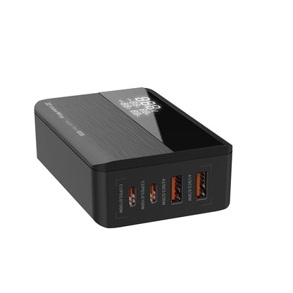 Punjač Stanica ColorWay Display, 100W, 5A, 2 x USB-A - 2 x USB-C, Crna