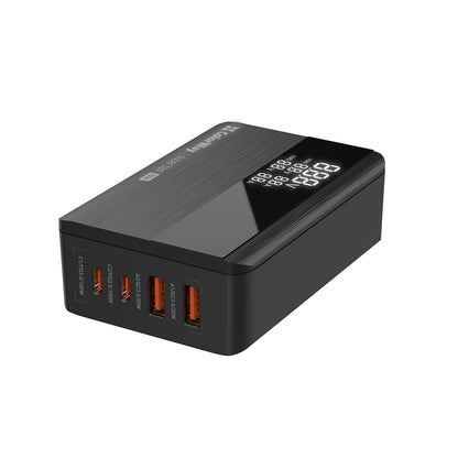 Punjač Stanica ColorWay Display, 100W, 5A, 2 x USB-A - 2 x USB-C, Crna