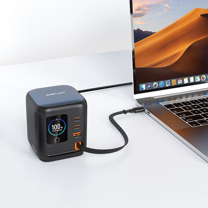 Punjač Stanica Sa USB-C Kablićem Acefast Z10, 100W, 1 x USB-A - 2 x USB-C, Crna