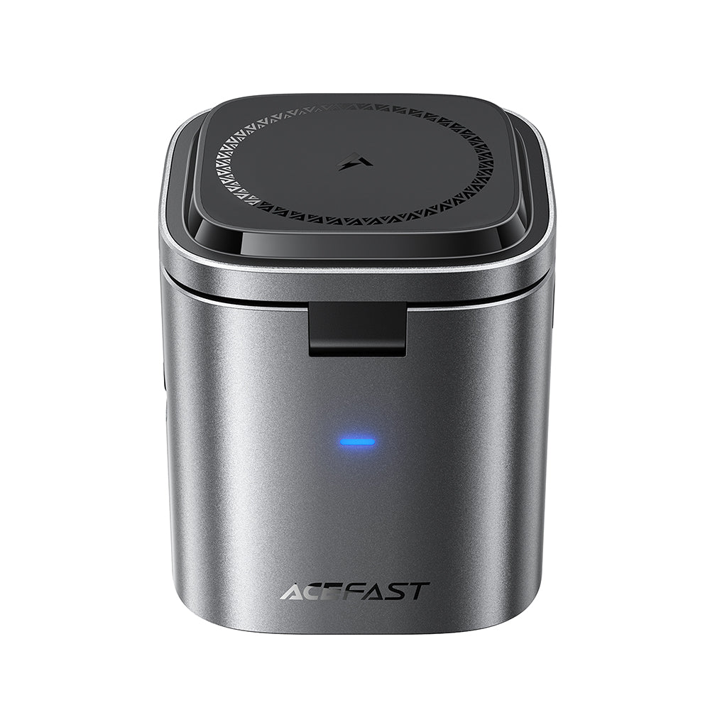 Punjač Stanica Sa USB-C Kabelom Acefast Z9 QI 6in1, 80W, 1 x USB-C - 1 x USB-A, Crna