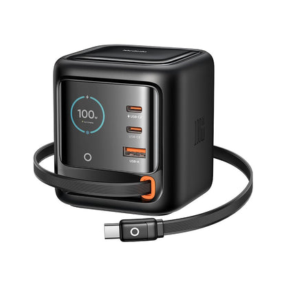 Punjač Stanica Sa USB-C Kablićem Mcdodo FreeGo CH-1391 Display, 100W, 5A, 1 x USB-A - 2 x USB-C, Crna