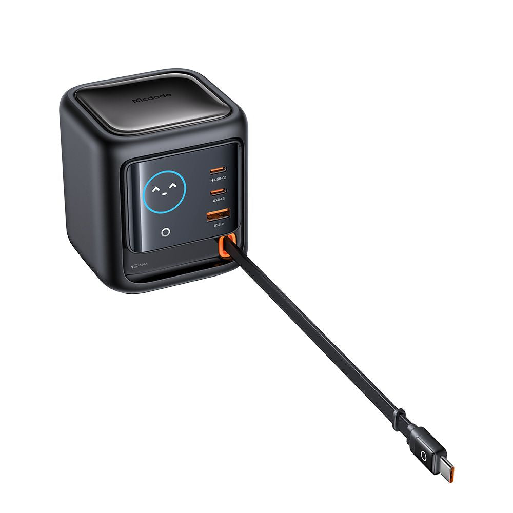 Punjač Stanica Sa USB-C Kablićem Mcdodo FreeGo CH-1391 Display, 100W, 5A, 1 x USB-A - 2 x USB-C, Crna