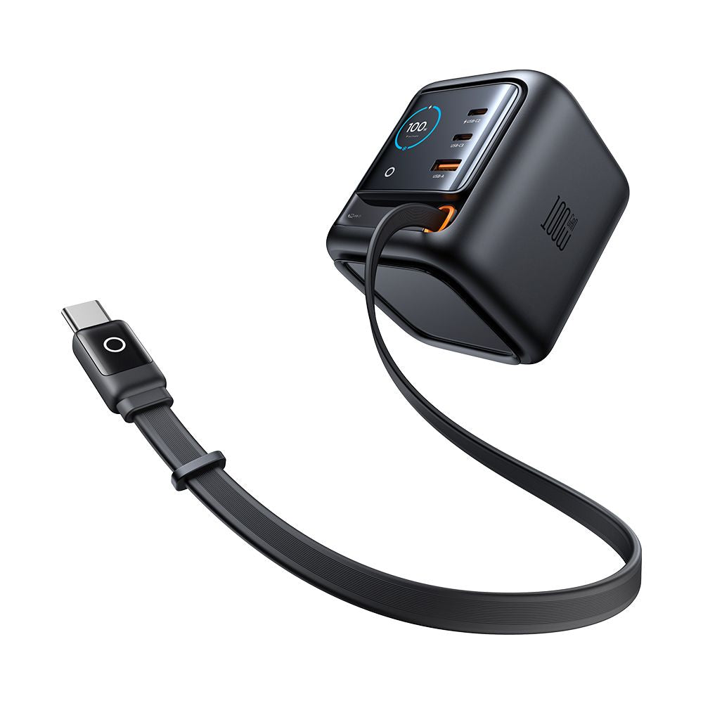 Punjač Stanica Sa USB-C Kablićem Mcdodo FreeGo CH-1391 Display, 100W, 5A, 1 x USB-A - 2 x USB-C, Crna