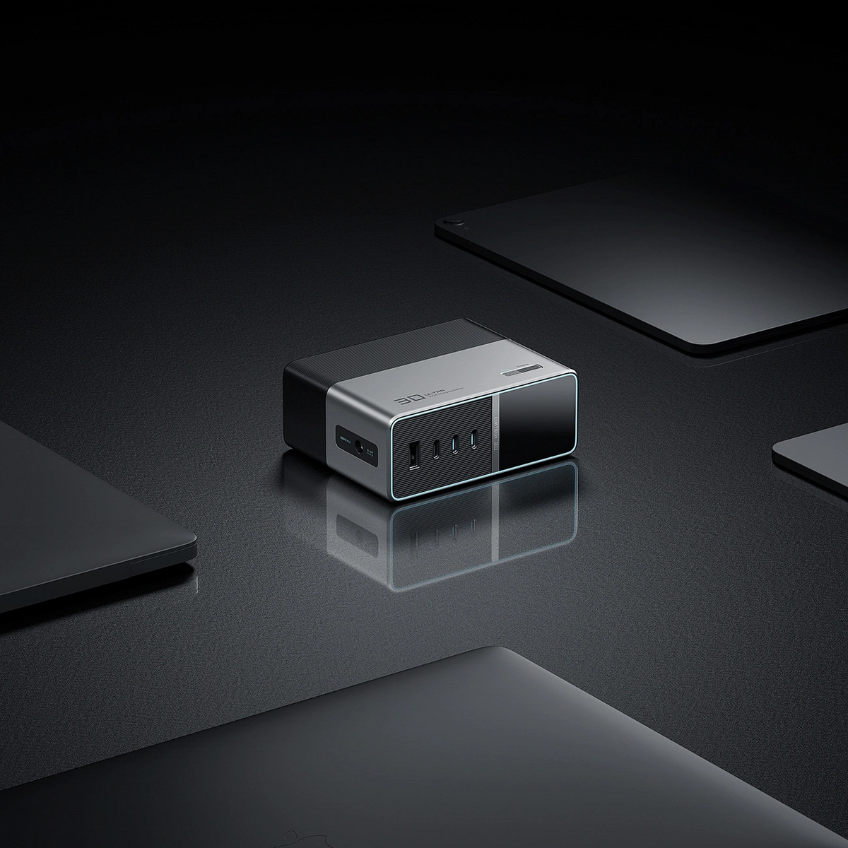 Punjač Stanica Cuktech TA3005U, 300W, 1 x DC - 1 x USB-A - 3 x USB-C, Siva