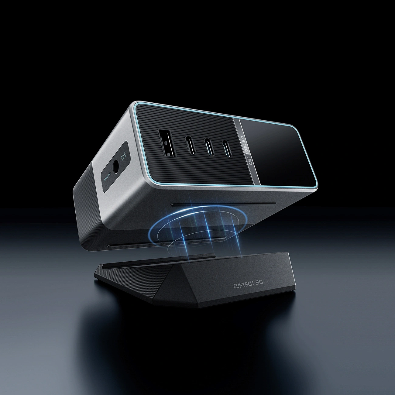 Punjač Stanica Cuktech TA3005U, 300W, 1 x DC - 1 x USB-A - 3 x USB-C, Siva