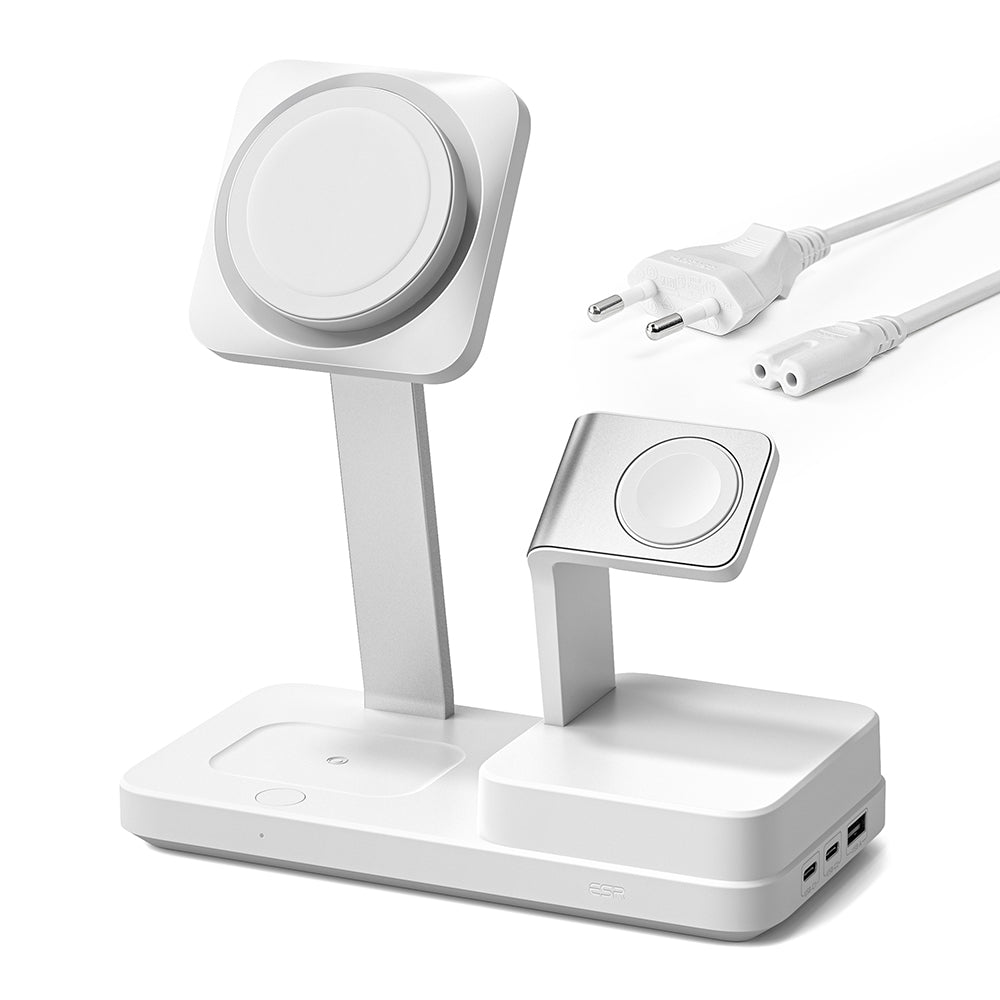 Punjač Stanica ESR CryoBoost QI 6in1, 100W, 2 x USB-A - 1 x USB-C, Bela