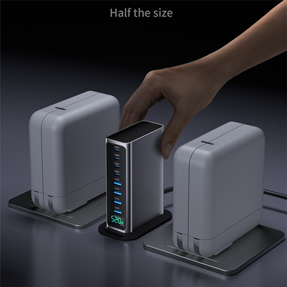 Punjač Stanica OEM, 520W, 5A, 4 x USB-A - 4 x USB-C, Siva