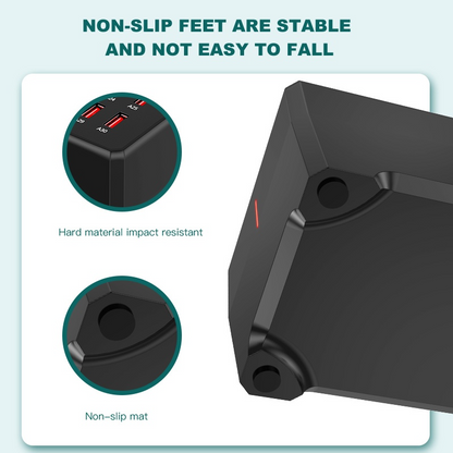 Punjač Stanica OEM WT-268, 150W, 2.4A, 30 x USB-A, Crna
