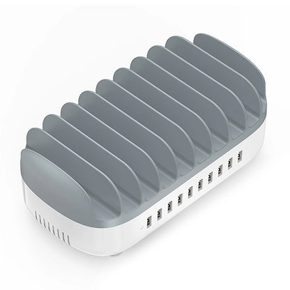 Punjač Stanica Orico DUK-10P-V1, 120W, 2.4A, 10 x USB-A, Bela