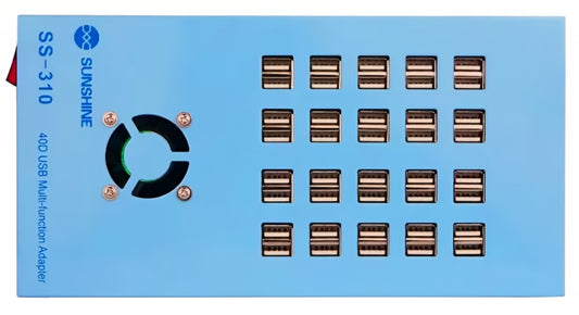Punjač Stanica Sunshine SS-310, 40 x USB-A, Plava