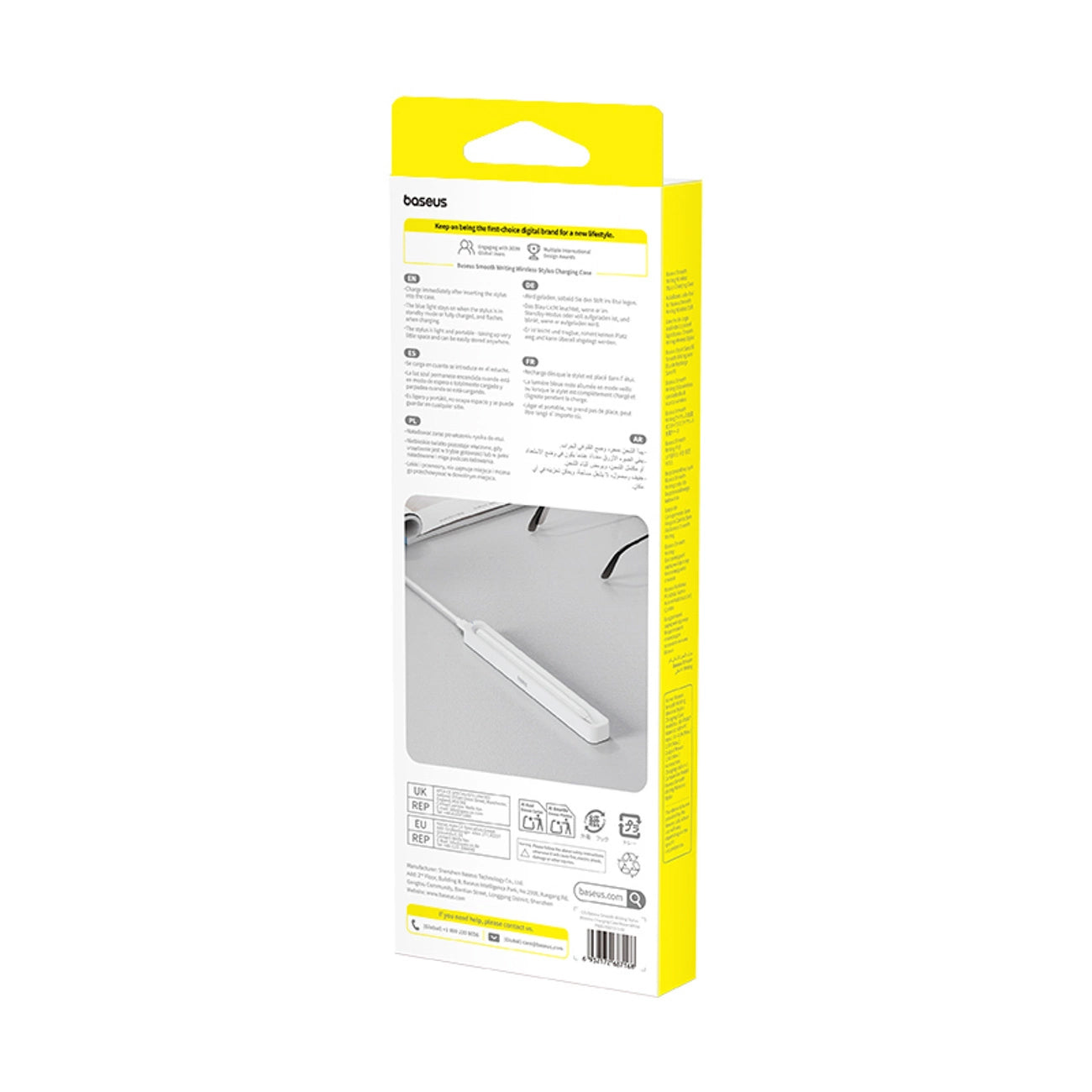 Bežični punjač Baseus za Touchpen Smooth Writing Stylus, Beli P80015907213-00
