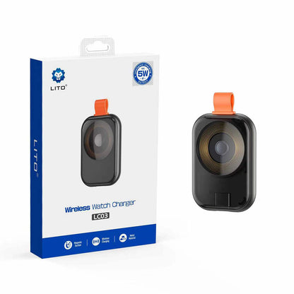 Bežični punjač Lito LC03 za Apple Watch Series, Crni