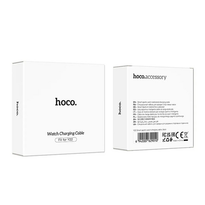 Kabl za punjenje za Smartwatch HOCO Y22, USB-A, Crni